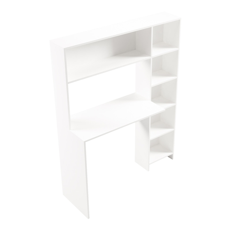 Бюро Janson с етажерка за книги в бяло 113.2x40x141.8 см - Image 4