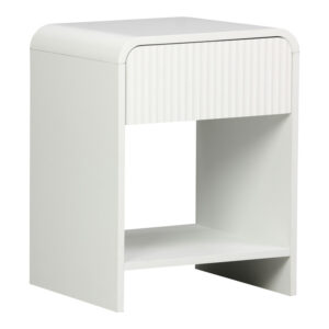 Нощно шкафче Zeplen MDF в бяло 40x40x53см