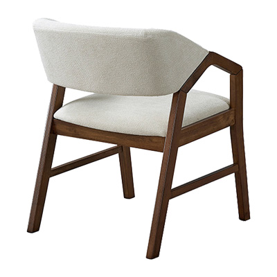 Трапезна маса Eleganza-Livia комплект от 7 MDF в орехово-бял цвят 180x99x75.8см - Image 3