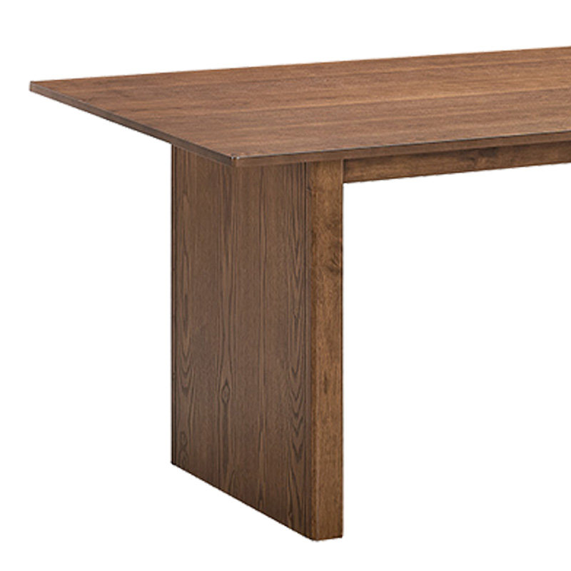 Трапезна маса Eleganza-Livia комплект от 7 MDF в орехово-бял цвят 180x99x75.8см - Image 5