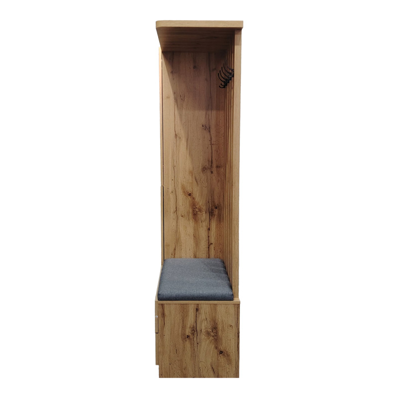 Мебели за входно антре Zomie в дъбов цвят 131x41.5x180.4см - Image 4