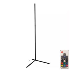 Подова лампа Nanek led метална черна 30x30x120см