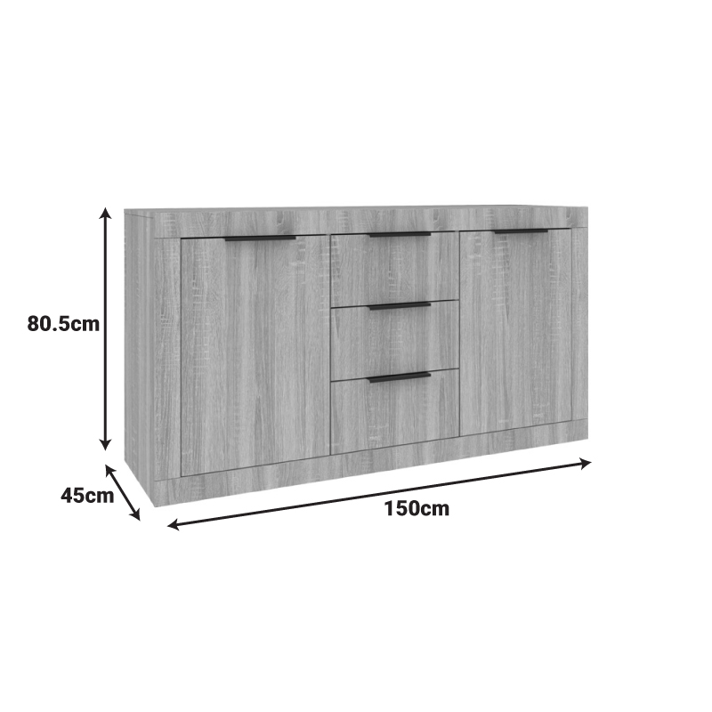 Бюфет Доха в цвят венге 150x45x80.5см - Image 3