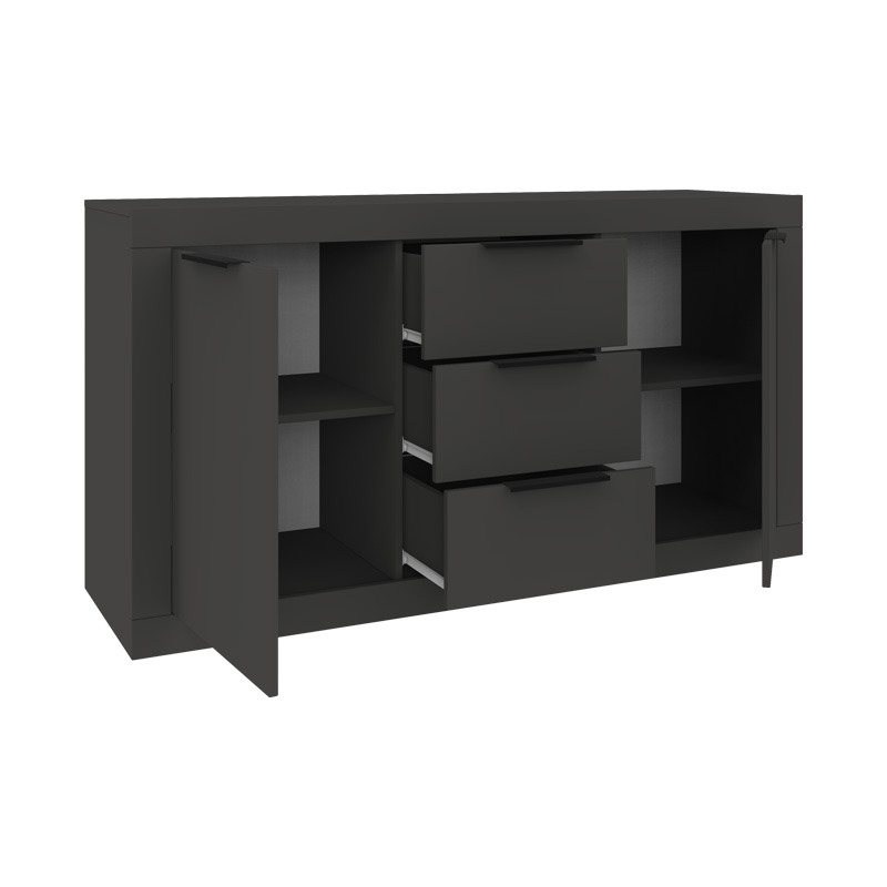Бюфет Доха в антрацитен цвят 150x45x80.5 см - Image 2