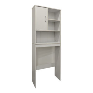 Шкаф за пране Tazien в бяло 60x24x168.5 см
