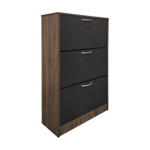 Поставка за обувки Savaz в цвят дъб-антрацит 60x24x114см