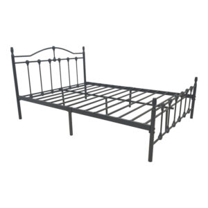 Метално легло Wotso в черен цвят 150x200 см