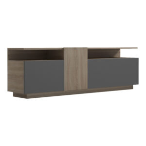 ТВ шкаф Vendora в цвят сонома-антрацит 150x29.5x46.3 см