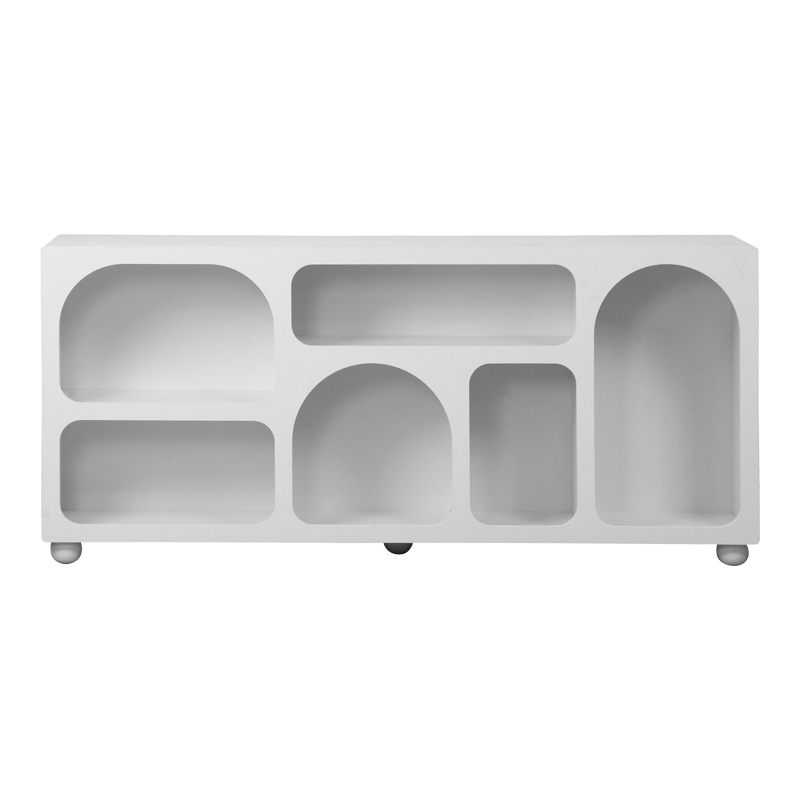 Бюфет Emersi с MDF рафтове в бяло 164x34x76см - Image 2