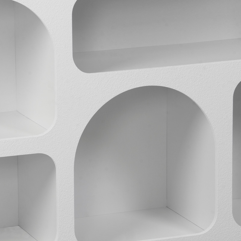 Бюфет Emersi с MDF рафтове в бяло 164x34x76см - Image 7