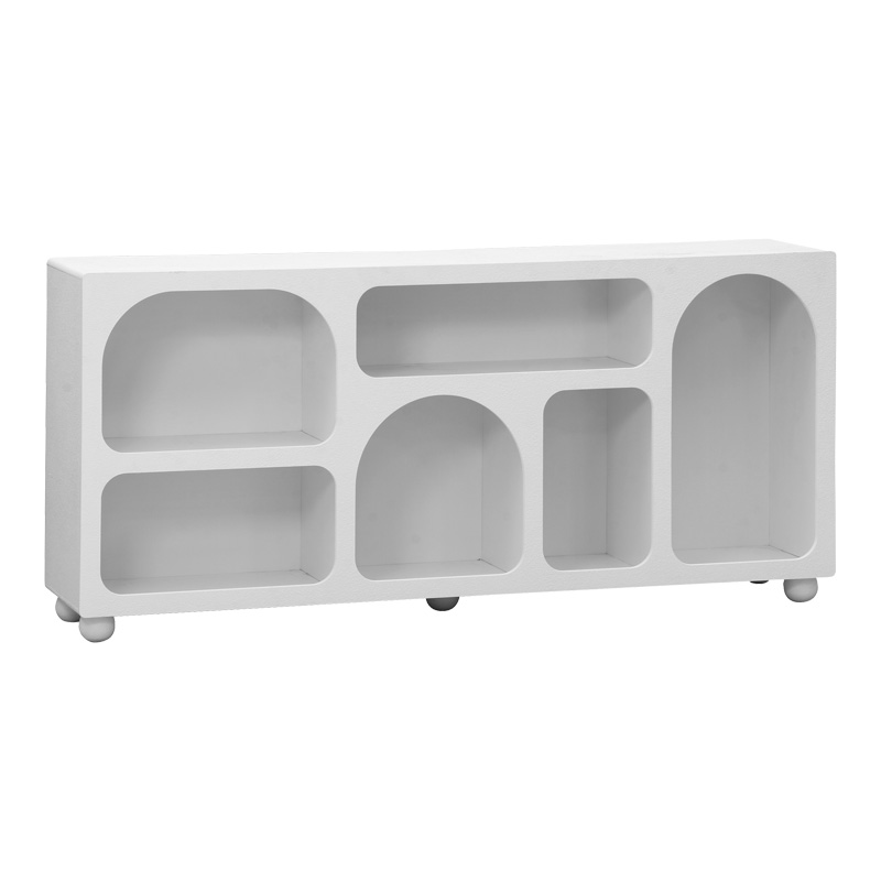 Бюфет Emersi с MDF рафтове в бяло 164x34x76см
