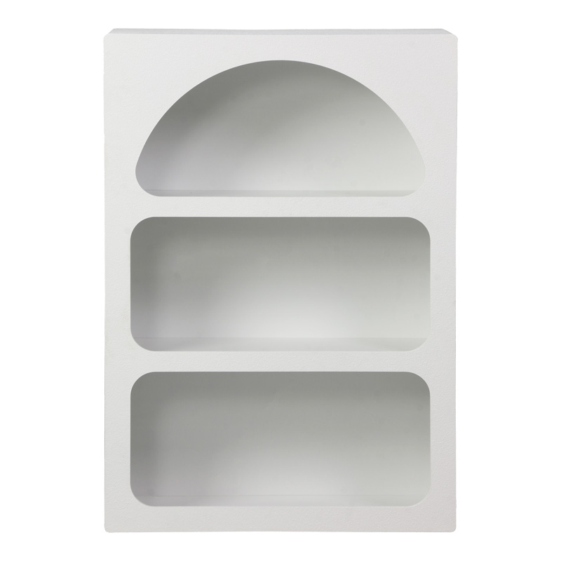 Библиотека-рафт Emersi от MDF в бяло 70x35x100 см - Image 2