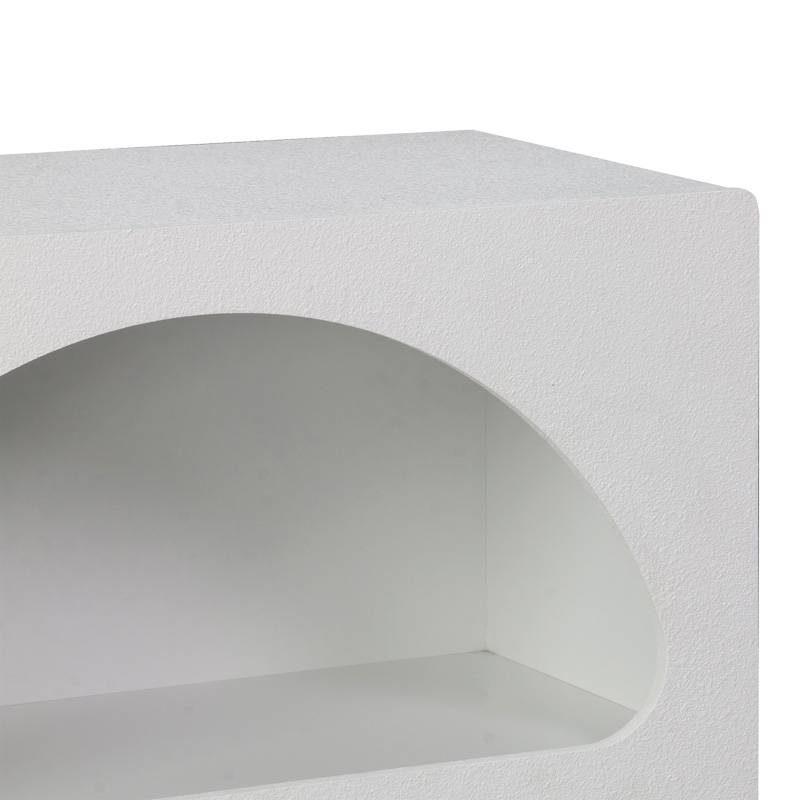 Библиотека-рафт Emersi от MDF в бяло 70x35x100 см - Image 3