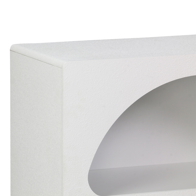 Библиотека-рафт Emersi от MDF в бяло 70x35x100 см - Image 4