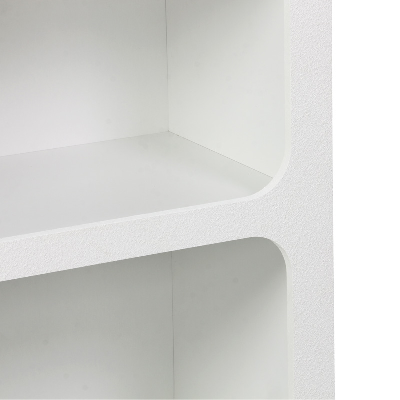Библиотека-рафт Emersi от MDF в бяло 70x35x100 см - Image 5