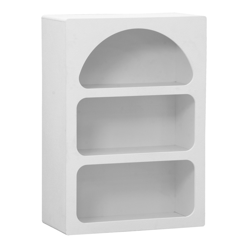 Библиотека-рафт Emersi от MDF в бяло 70x35x100 см