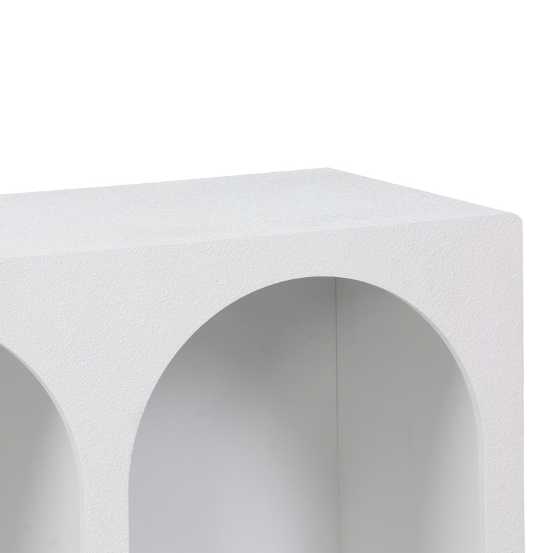Бюфет Emersi с MDF рафтове в бяло 120x35x76см - Image 4