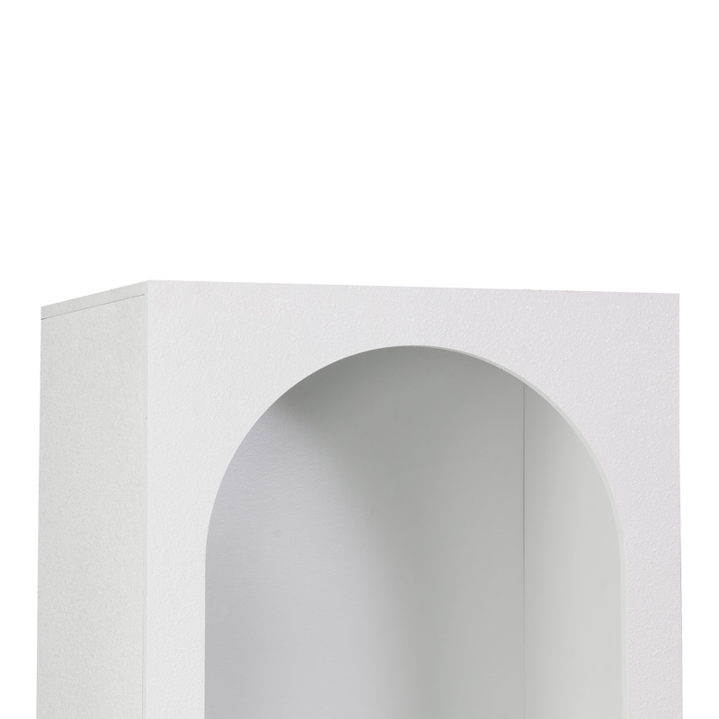 Библиотека Emersi от MDF в бяло 48x35x180 см - Image 3