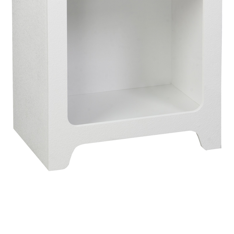 Библиотека Emersi от MDF в бяло 48x35x180 см - Image 5