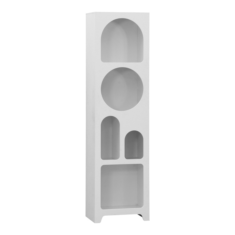 Библиотека Emersi от MDF в бяло 48x35x180 см