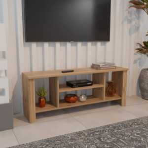 ТВ шкаф Seref в нюанс дъб 120x30x47см