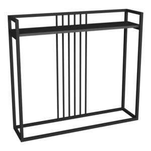Конзола Convida антрацит с черна метална рамка 100x25x90см