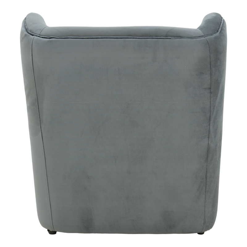 Кадифено кресло Regalo в антрацитен цвят 75x88x85см - Image 5