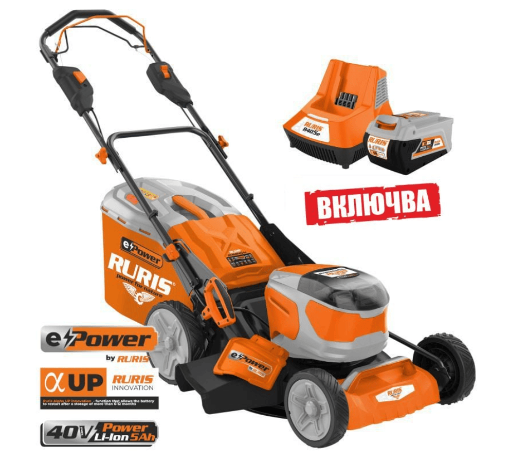 АКУМУЛАТОРНА КОСАЧКА ЗА ТРЕВА RURIS RXI 4345e