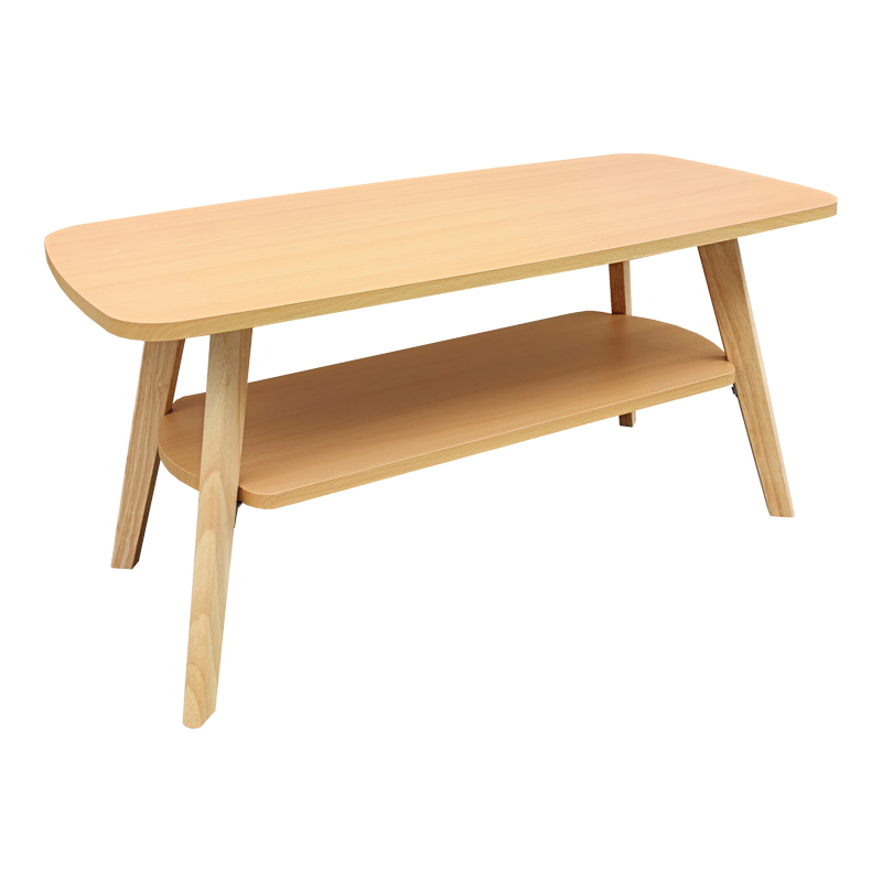 Холна маса Komela I от MDF в естествен цвят 100x48x45см - Image 2
