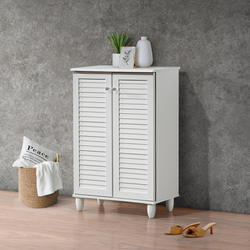 Шкаф за обувки Santo 10 чифта в бяло 60x34.5x91.5 см