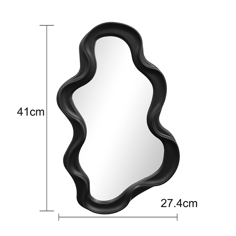 Течно огледало в черен нюанс 26x2.7x39см - Image 5