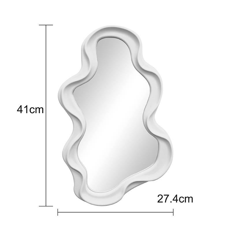 Течно огледало в бял нюанс 26x2.7x39см - Image 5