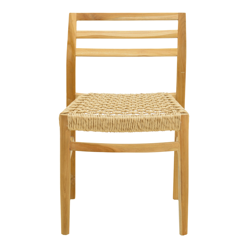 Стол Tuga рамка от тиково дърво с въже в естествен нюанс 50x58x86см - Image 5
