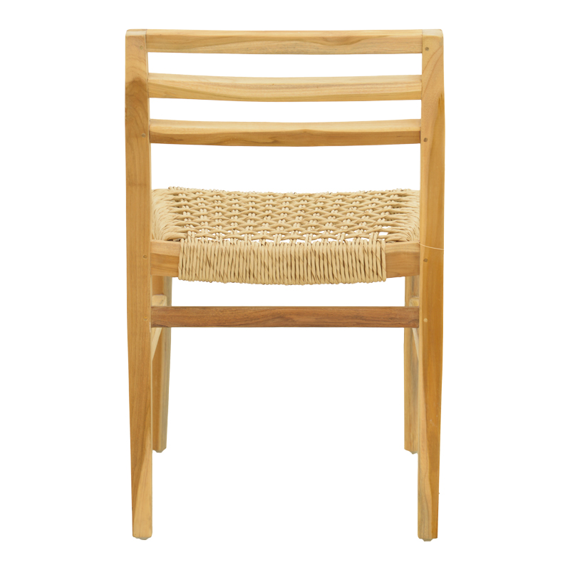 Стол Tuga рамка от тиково дърво с въже в естествен нюанс 50x58x86см - Image 6