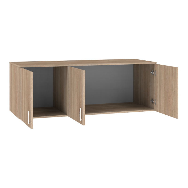 Трикрилен гардероб Royal loft sonoma 150x58x53см - Image 2