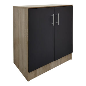 Шкаф за обувки Souken 6 чифта в цвят сонома-антрацит 60x40x80см