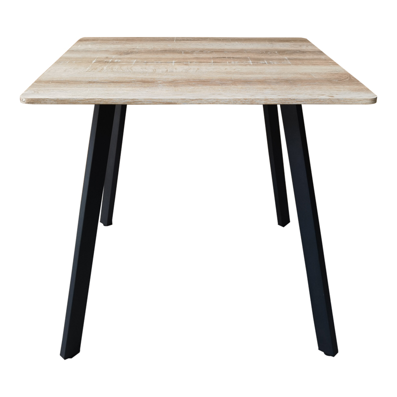 Маса Squaro sonoma MDF с черни метални крака 80x80x75см - Image 2