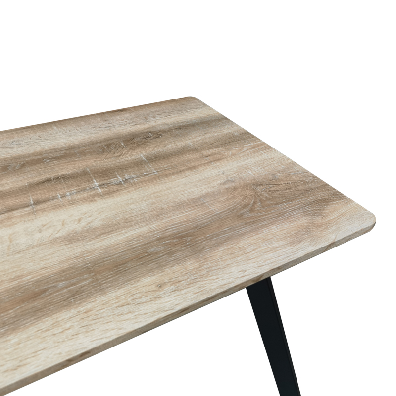 Маса Squaro sonoma MDF с черни метални крака 120x70x75см - Image 3