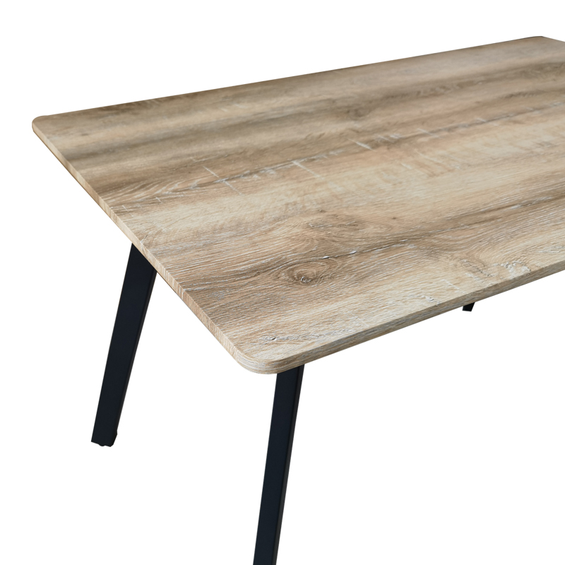 Маса Squaro sonoma MDF с черни метални крака 120x70x75см - Image 4