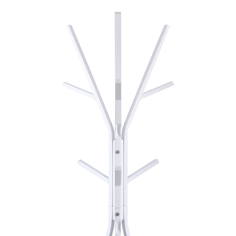 Металена закачалка Denner в бяло 48.5x48.5x180см - Image 2