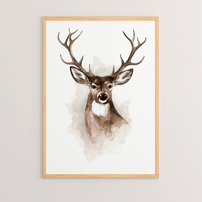 Картина Deereby с дигитален печат и рамка 33x1.5x48см