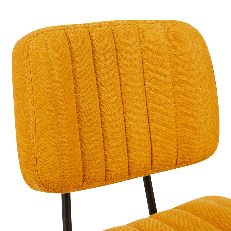 Офис стол Warra жълт плат 50x52x76-86 см - Image 6