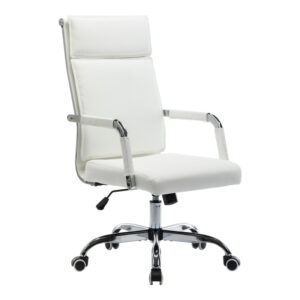 Mavel бял офис стол за ръководители 55x62x100-110 см