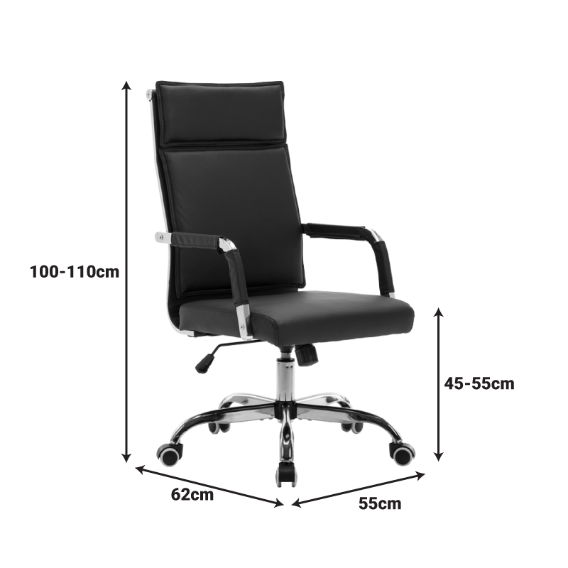 Mavel бял офис стол за ръководители 55x62x100-110 см - Image 10