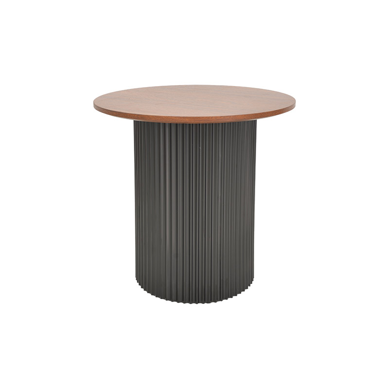 Холни масички Dovel MDF комплект от 2 орехово-черен метал - Image 3
