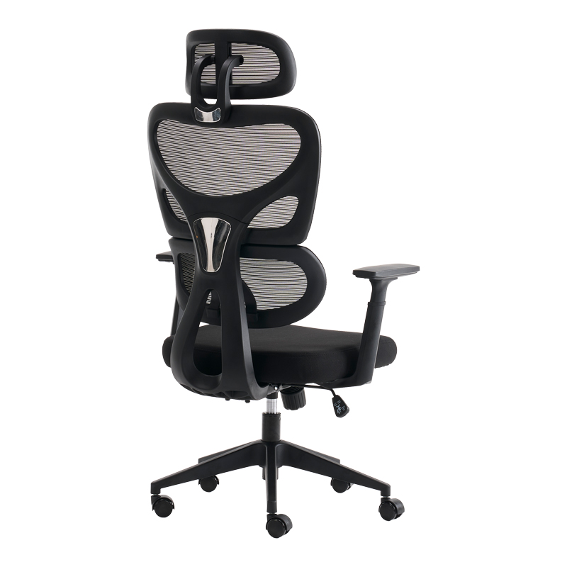 Мениджърски офис стол Cadrey mesh черен, 67x64x120-128 см - Image 3