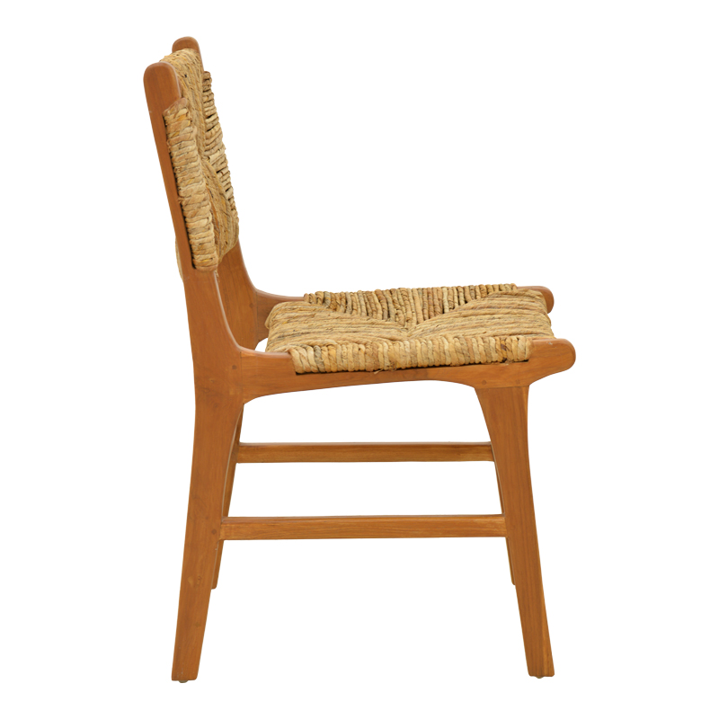 Стол Refane с рамка от тиково дърво с естествен ратан 50x58x85см - Image 4