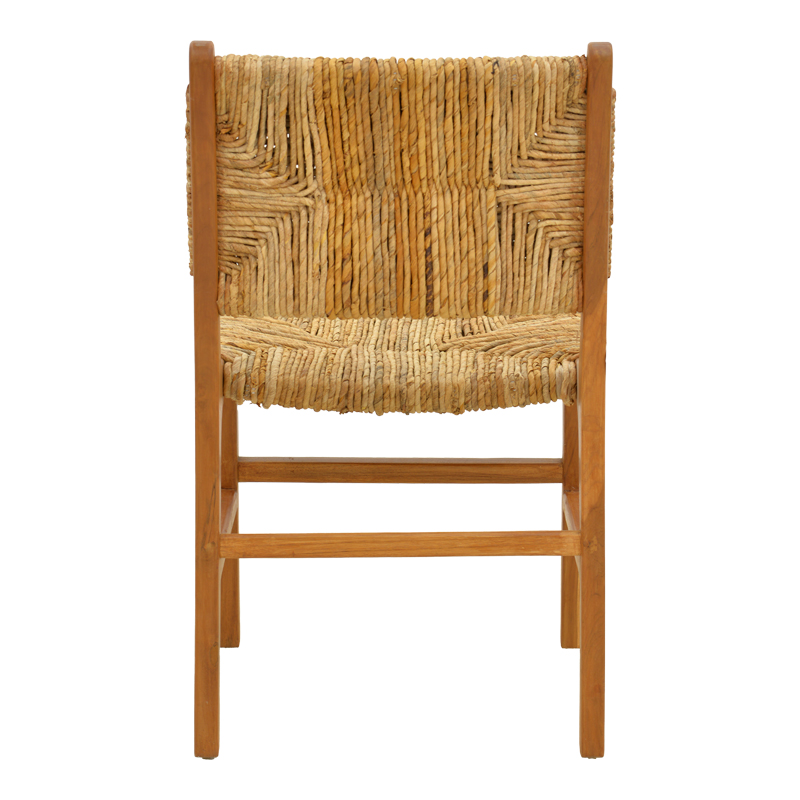Стол Refane с рамка от тиково дърво с естествен ратан 50x58x85см - Image 6