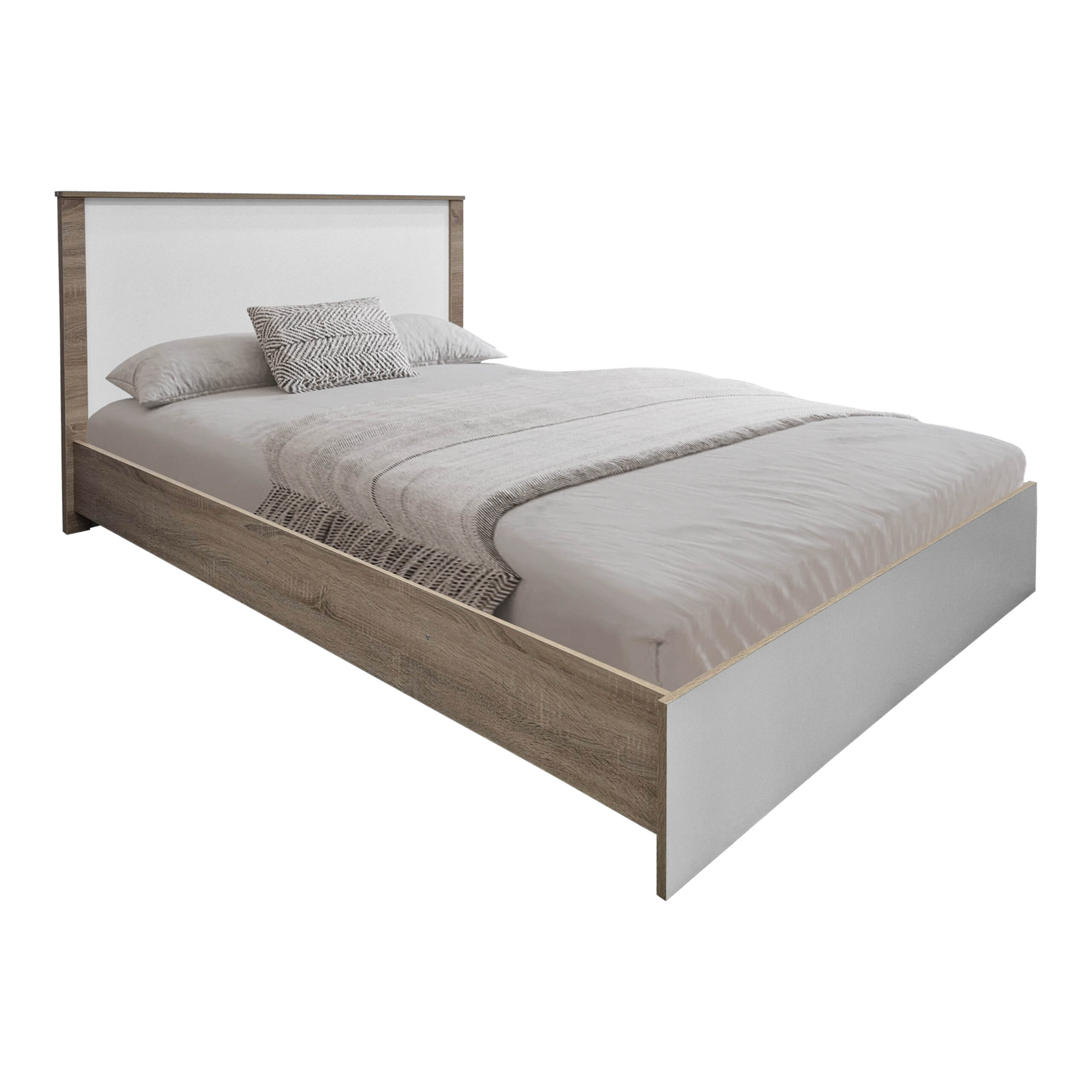 Комплект за спалня Athos Sonoma White с легло 140x200 см, 3 части - Image 2
