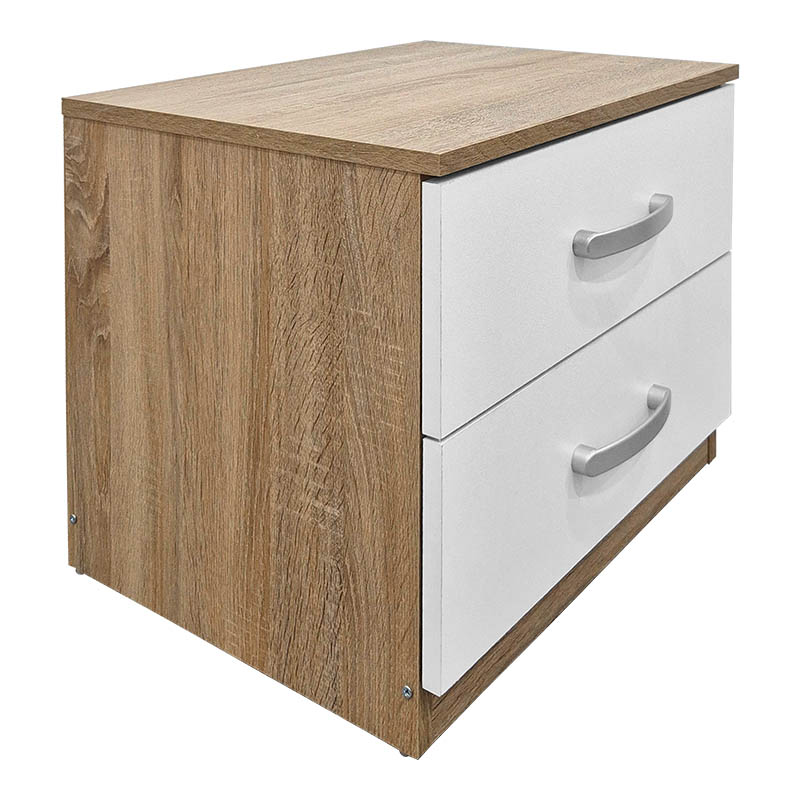 Комплект за спалня Athos Sonoma White с легло 160x200 см, 3 части - Image 3